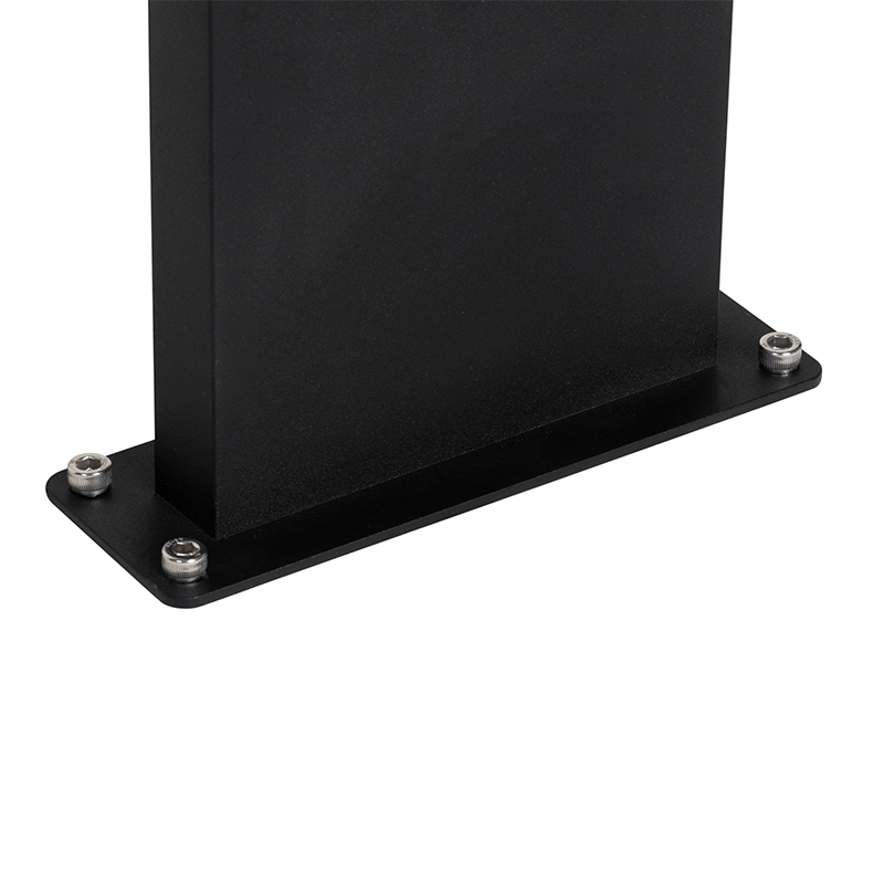 Lámpara de pie de exterior industrial negra IP44 - Femke