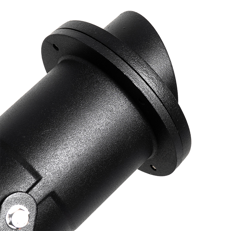 Set di 3 faretti da giardino neri con cavo e spina IP65 - Done