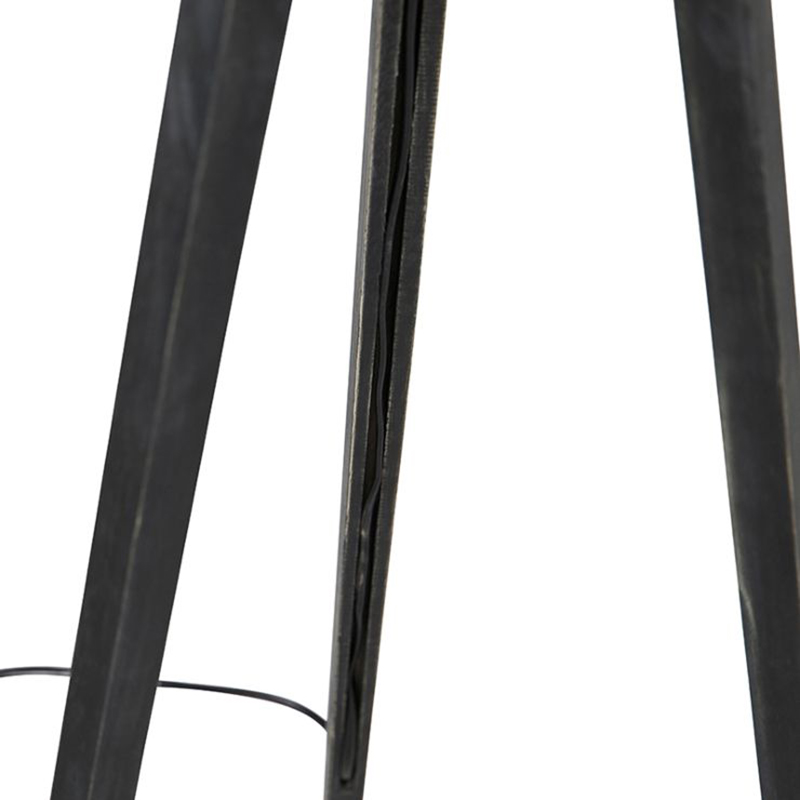 Stativ schwarz mit Leinenschirm schwarz 45 cm - Stativ Classic