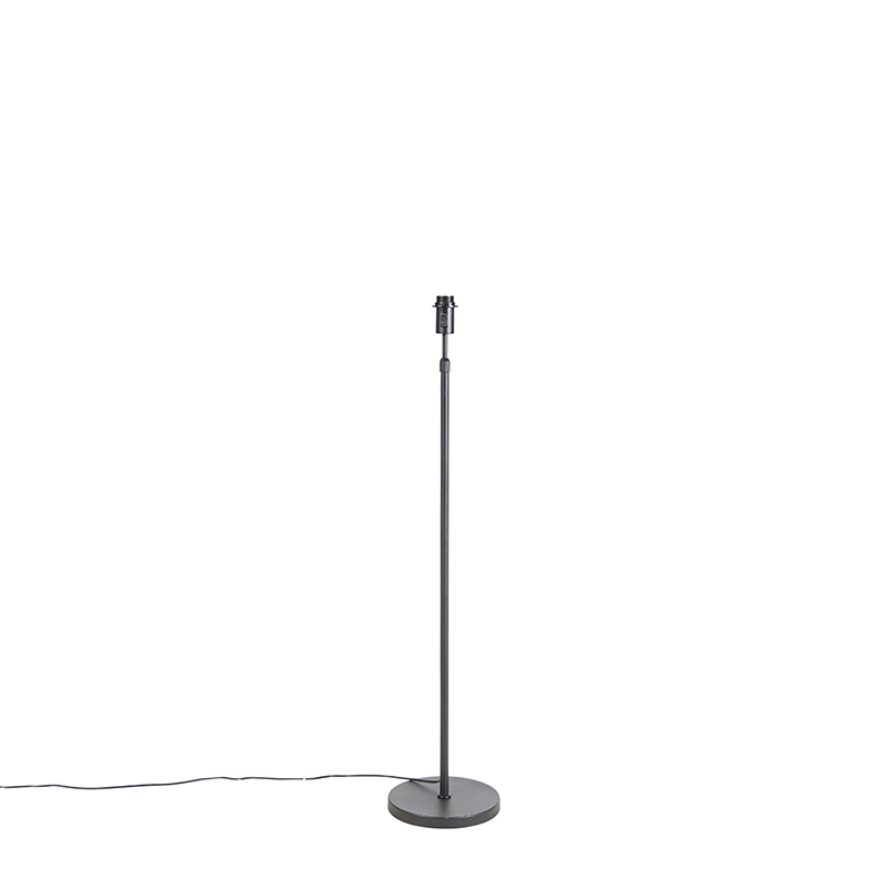Stehlampe schwarz Schirm schwarz 40 cm verstellbar - Parte