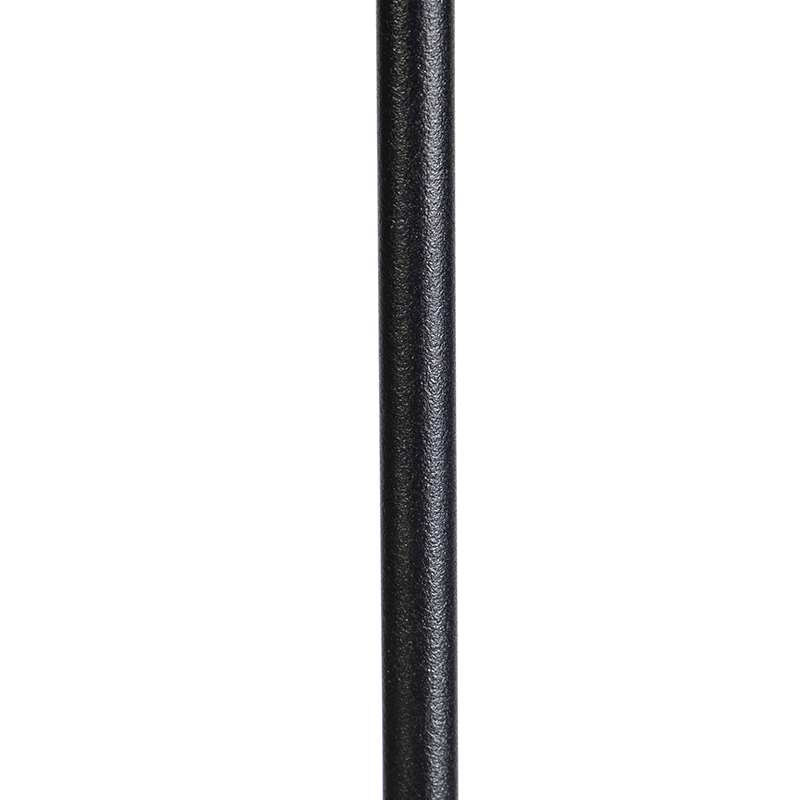 Stehlampe schwarz Schirm schwarz 40 cm verstellbar - Parte