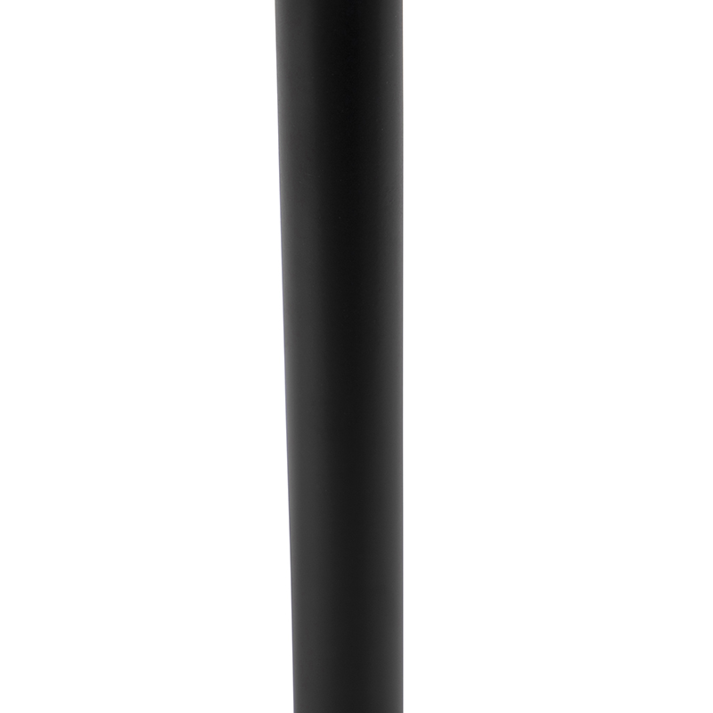 lampe de table moderne noire avec abat-jour léopard 25 cm - simplo