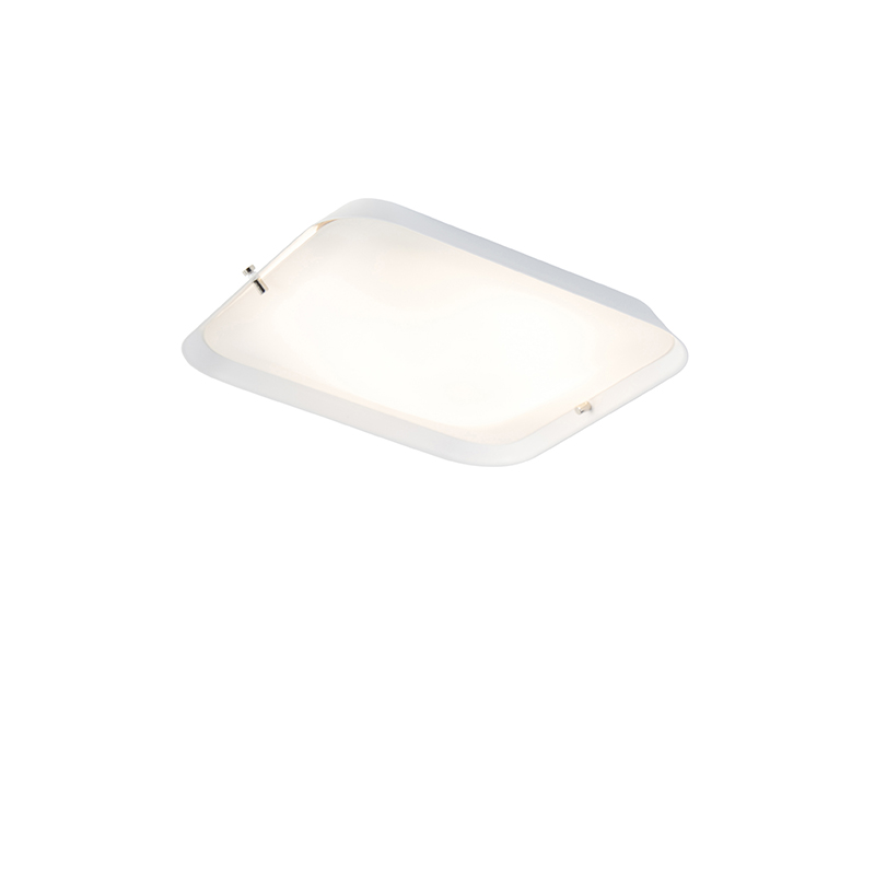 Moderné stropné svietidlo biele 24,5 cm vrátane LED - Edor