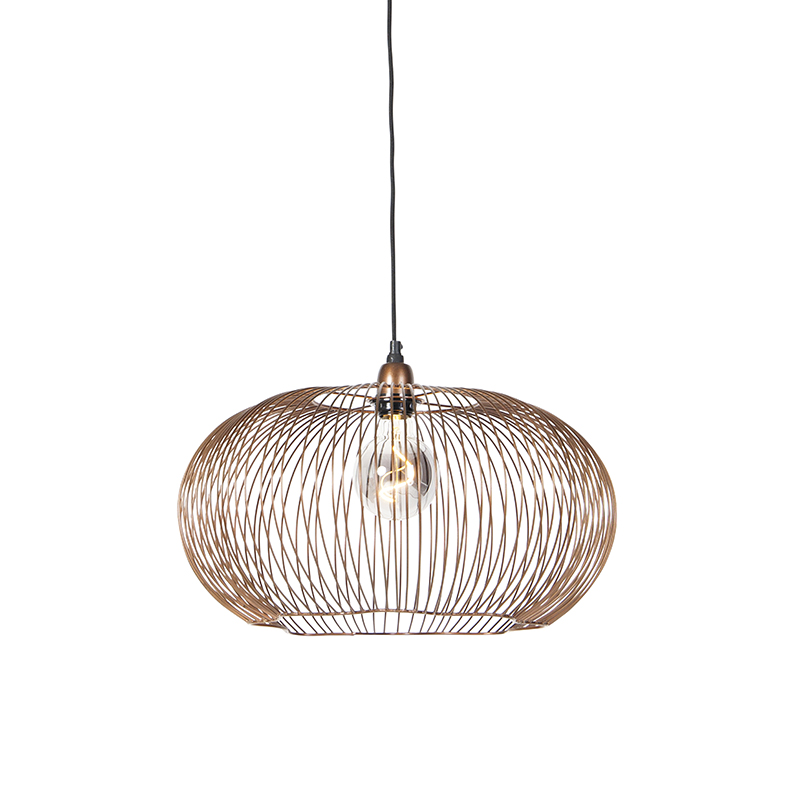 Priemyselné závesné svietidlo medené 49 cm - Finn Priemyselné závesné svietidlo medené 49 cm - Finn