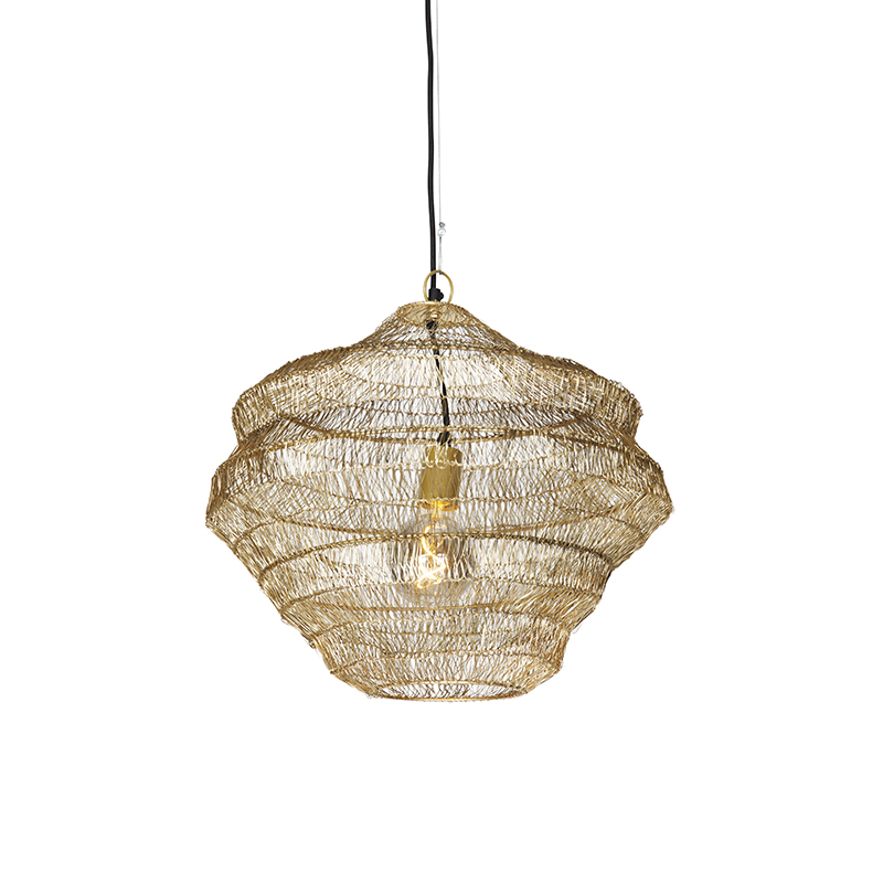 Orientalna lampa wisząca złota 45 cm x 40 cm - Vadi
