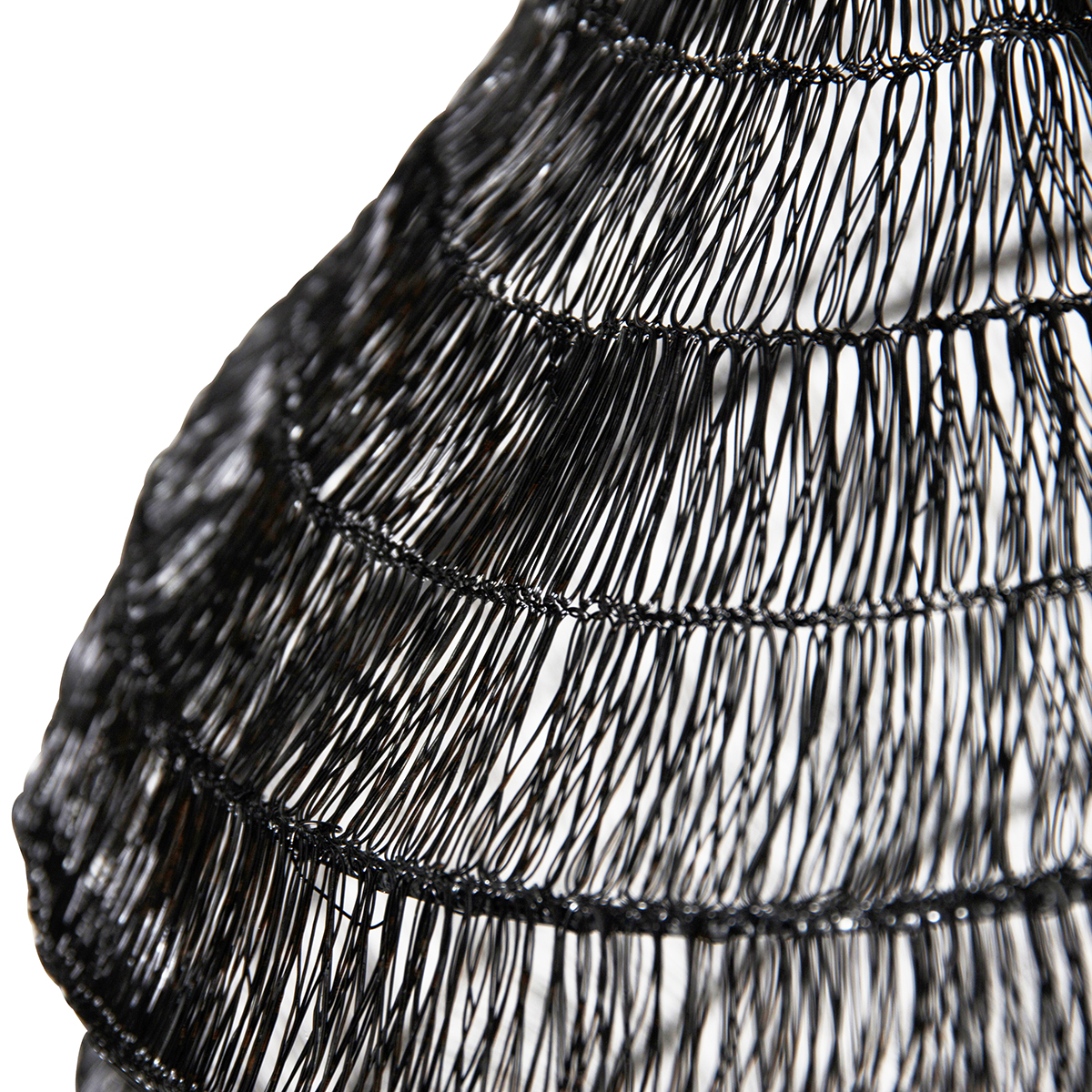 Lampada a sospensione orientale nera 45 cm x 40 cm - Vadi