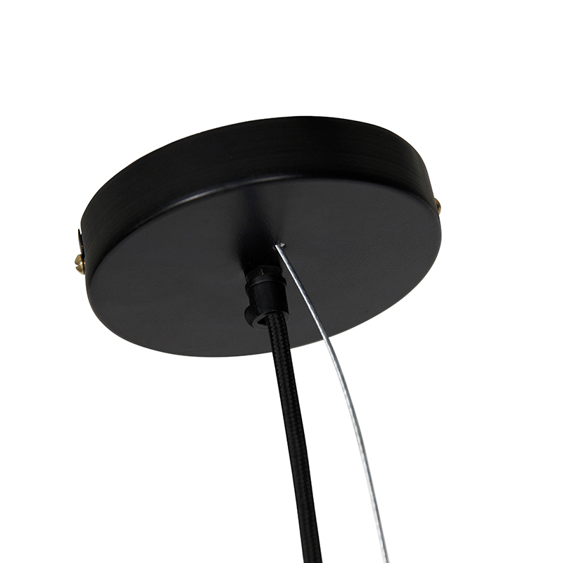 Lampada a sospensione orientale nera 45 cm x 40 cm - Vadi