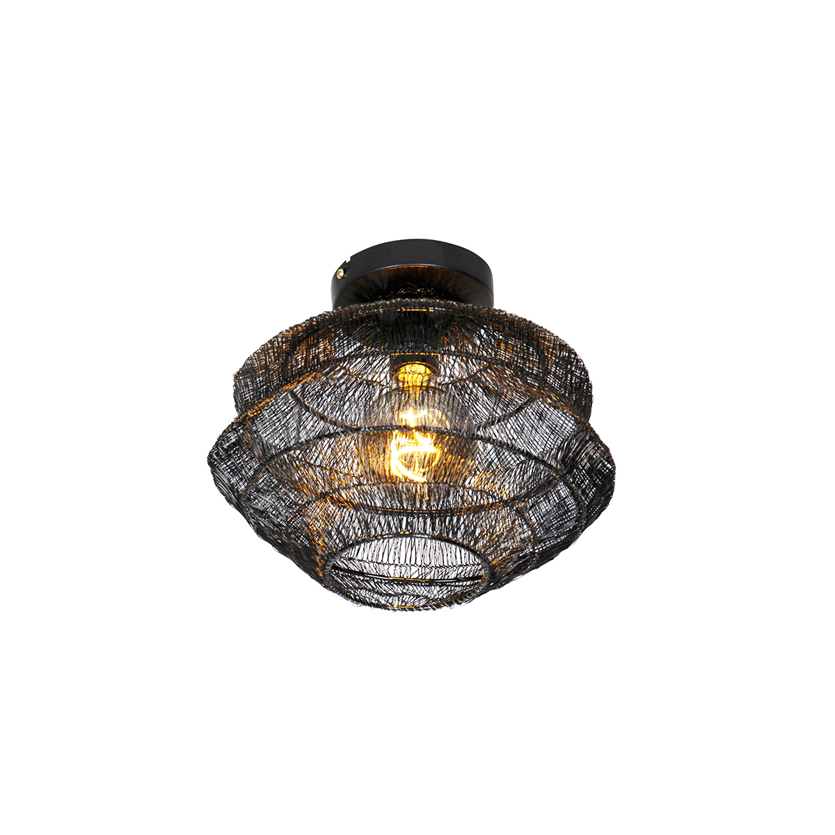 Image of Orientalische Deckenlampe schwarz 25 cm - Vadi