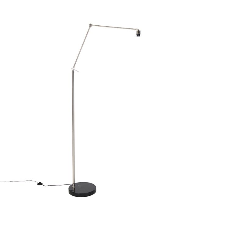 lampadaire moderne en acier avec abat-jour taupe 45 cm - editeur