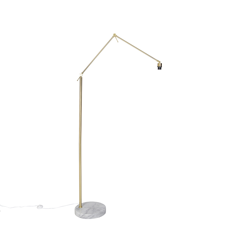 Moderná stojaca lampa zlatá nastaviteľná - Editor