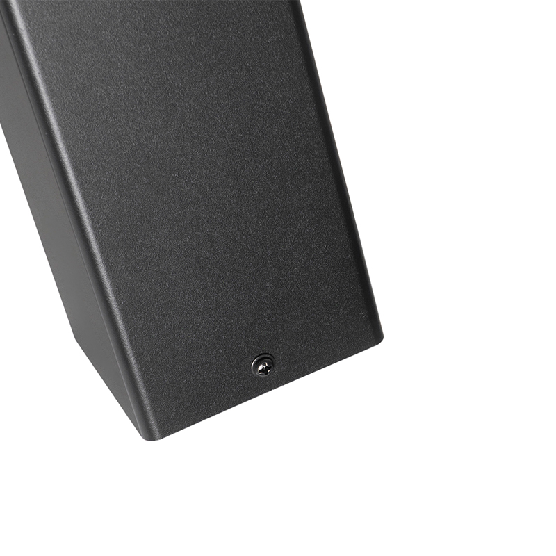 lampe d'extérieur sur pied noire 70 cm ip44 avec verre fumé - danemark