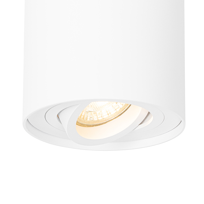 spot plafond moderne blanc orientable et inclinable - rondoo up