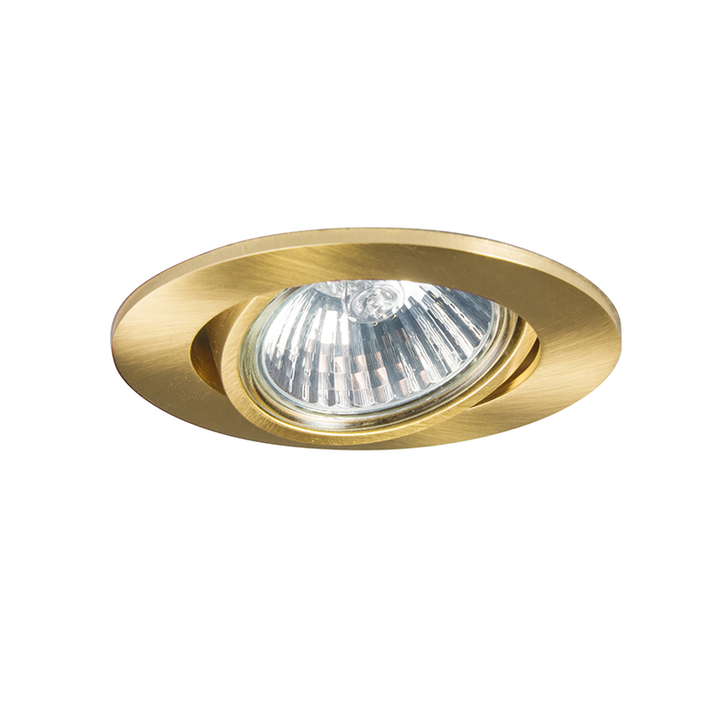 Set Of 10 Recessed Spots Gold Tiltable - Cisco 10 Set of 10 recessed spots gold tiltable - Cisco