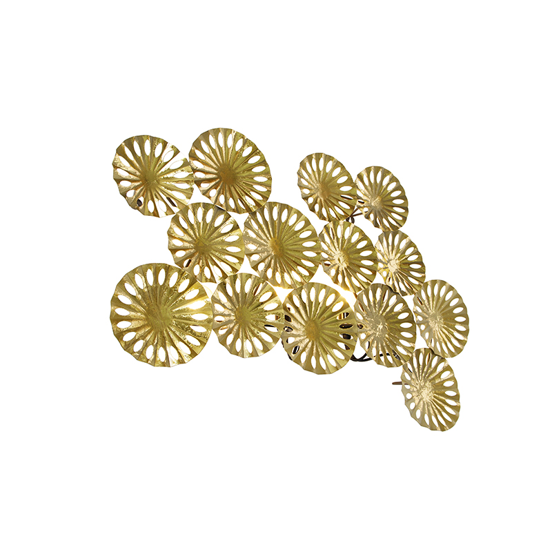QAZQA Oosterse wandlamp goud 3-lichts - Corine