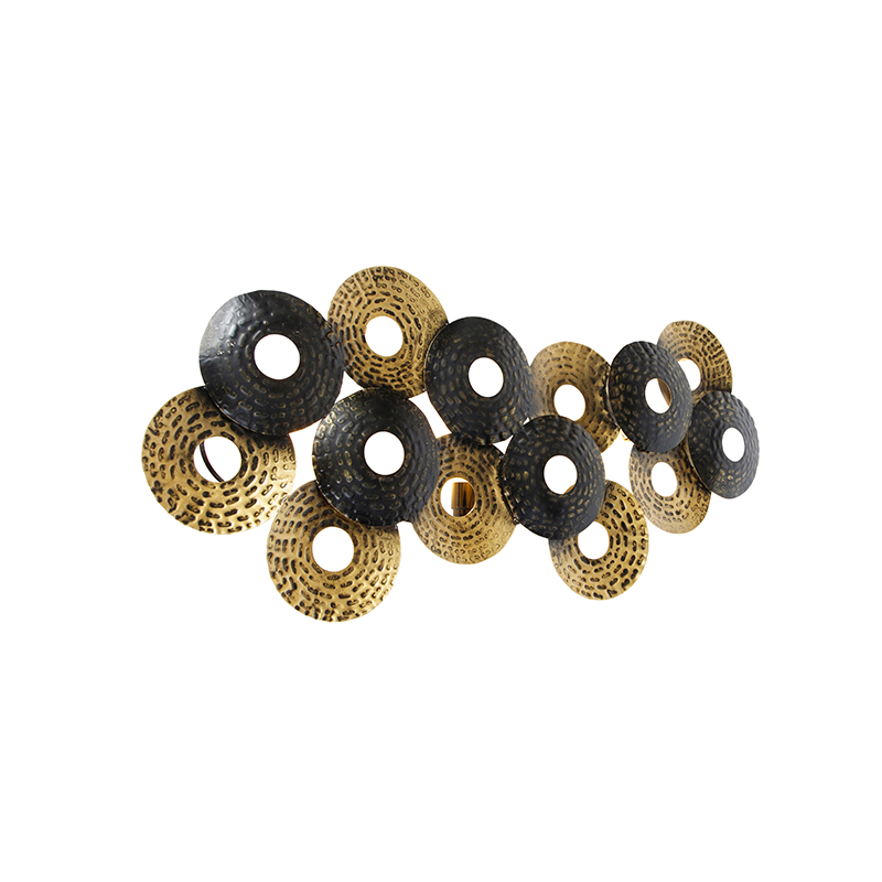 Art Deco orientálna nástenná lampa starožitné zlato 3-svetlo - Balla Art Deco orientálna nástenná lampa starožitné zlato 3-svetlo - Balla