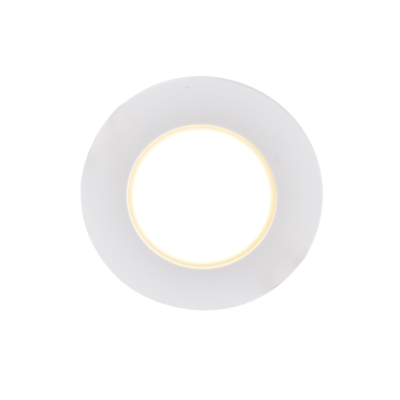 Lot de 6 spots encastrés blancs avec LED à intensité variable 3 niveaux IP65 - Blanca