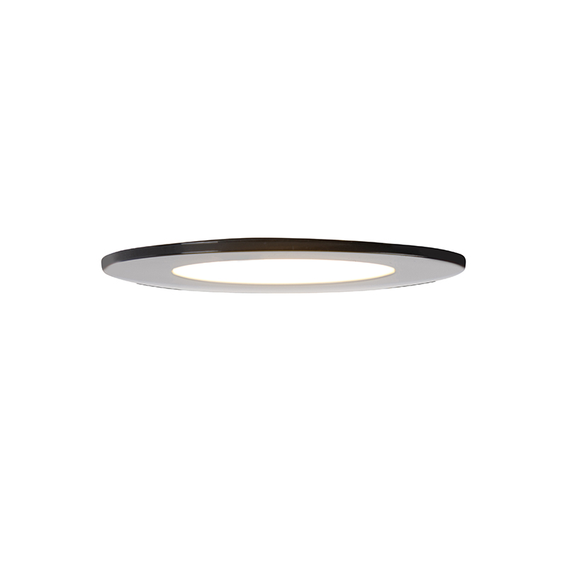 Set di 6 faretti a incasso neri con LED dimmerabile a 3 livelli IP65 - Blanca