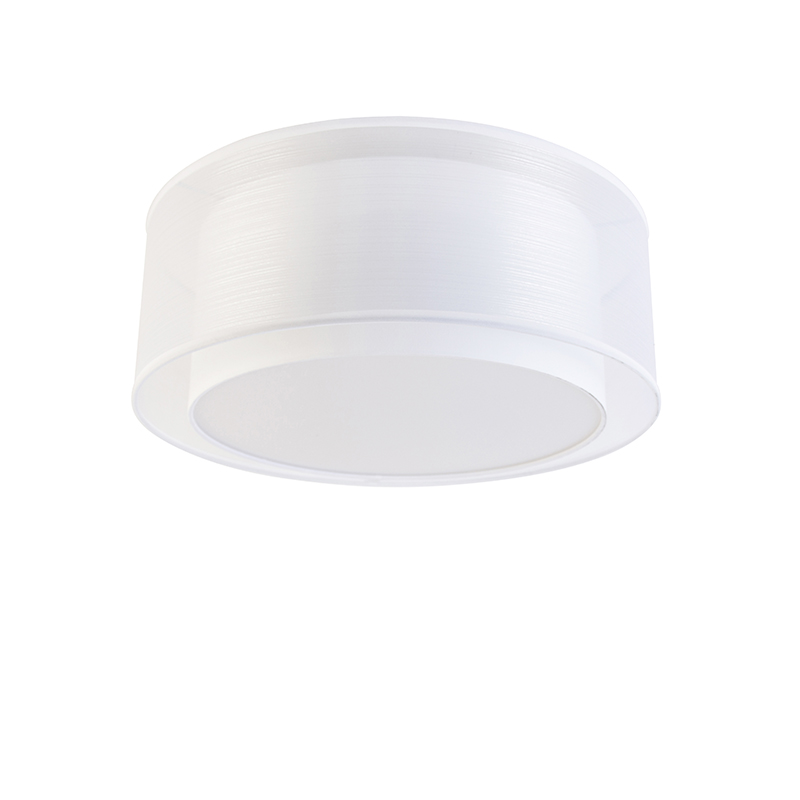 Moderne Deckenleuchte weiß 50 cm 3-flammig - Drum Duo