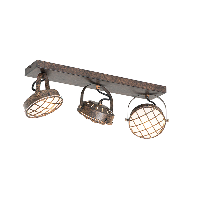 Vintage bodová hrdzavohnedá 3-svetlá - Tamina