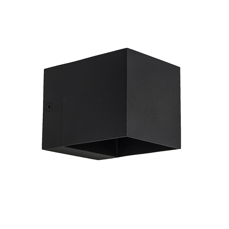 Moderná sada 4 nástenných svietidiel čiernych - Transfer