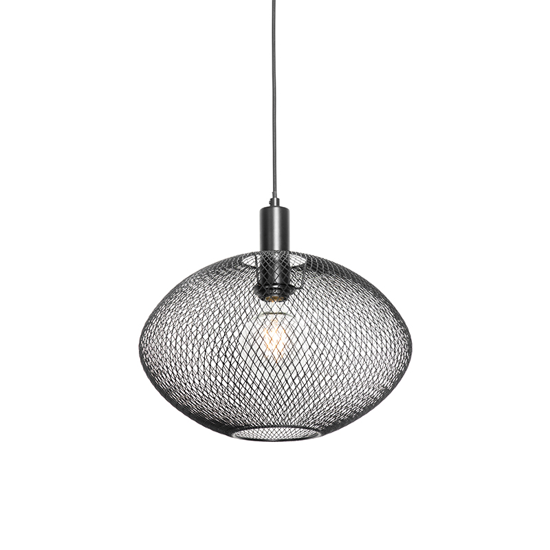 Industriálne závesné svietidlo čierne - Molly Industriálne závesné svietidlo čierne - Molly