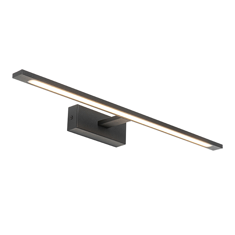 Nástenné svietidlo čierne 62 cm vrátane LED IP44 - Jerre