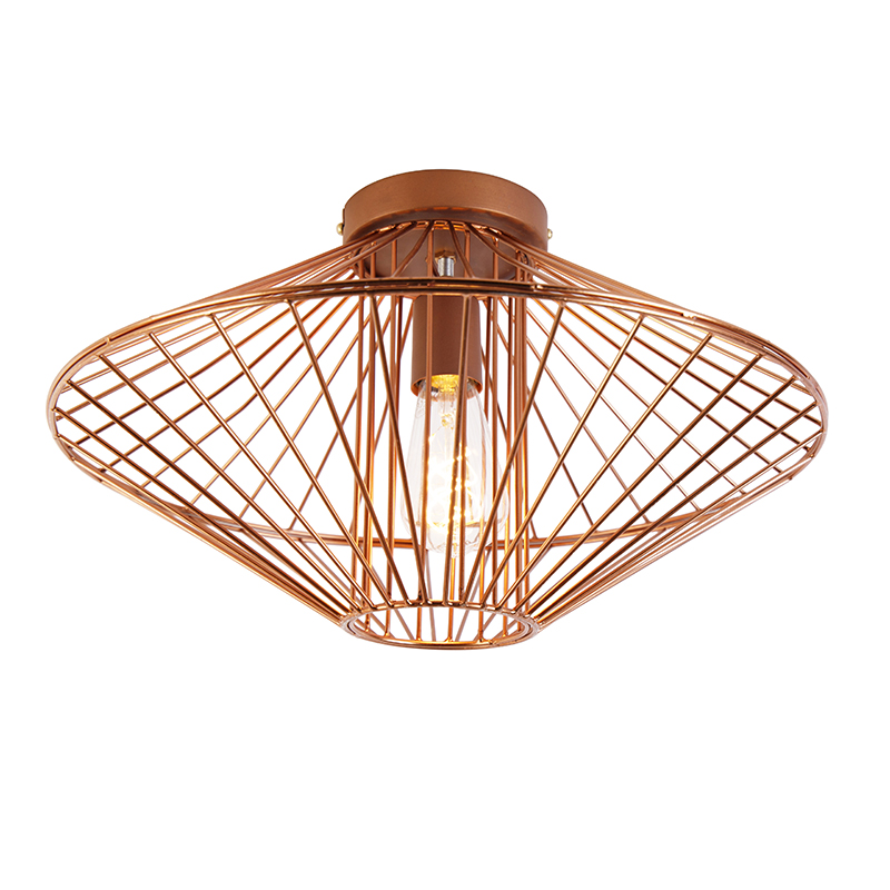 Dizajnové stropné svietidlo medené - Zahra