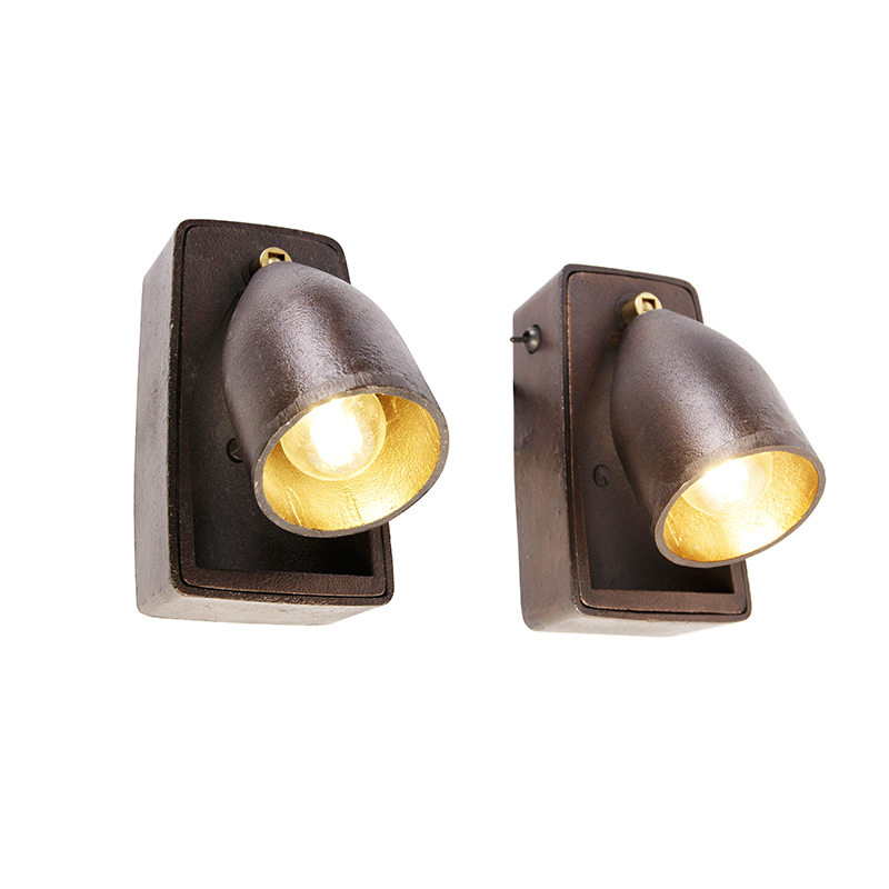 Set di 2 applique industriali rame - BRENT