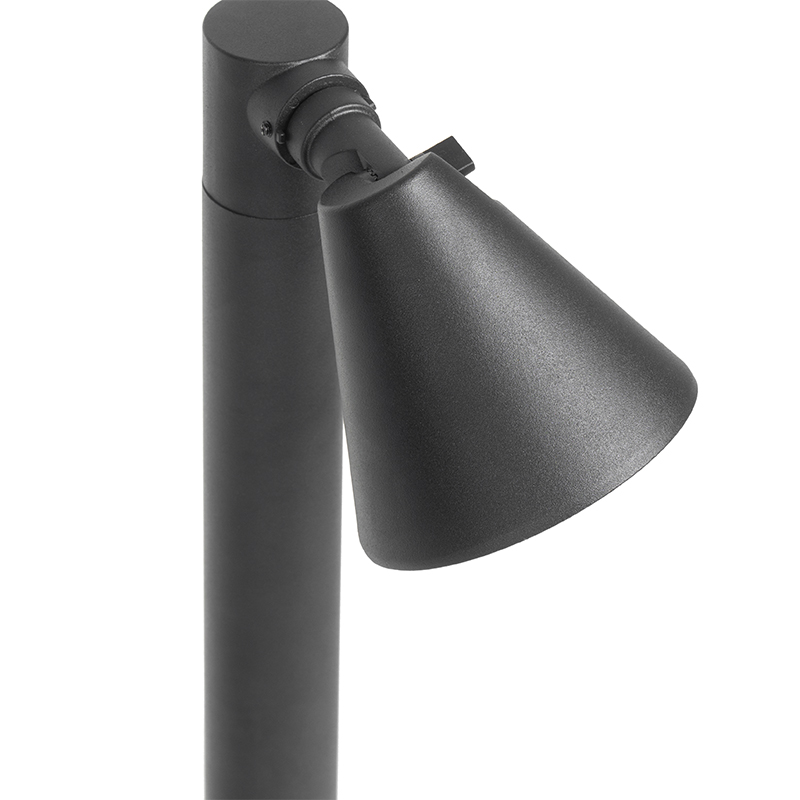 poteau extérieur moderne noir 60 cm ip44 - ciara