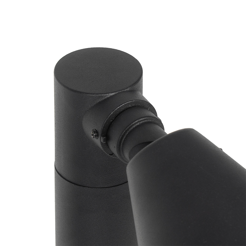 poteau extérieur moderne noir 60 cm ip44 - ciara