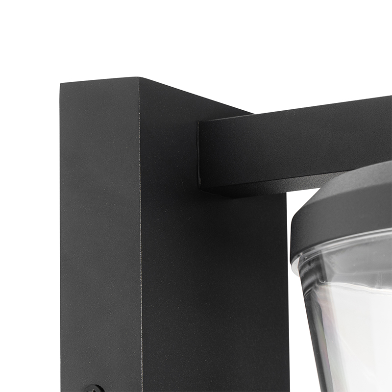 applique d'extérieur moderne noire ip44 - joren
