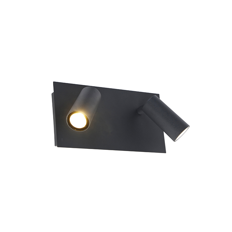Moderne buiten wandlamp grijs IP54 incl. LED 2-lichts - Simon
