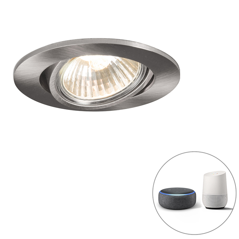 Inteligentné zapustené bodové oceľové sklopné vrátane Wifi GU10 - Cisco