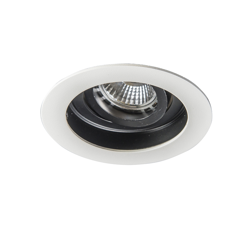 Foco empotrado inteligente blanco con acero incl. Wifi GU10 - Rondoo