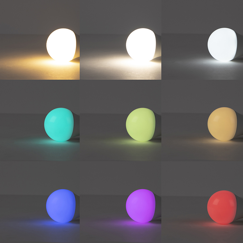 lampe à arc intelligente abat-jour en acier gris avec wifi a60 - arc basic