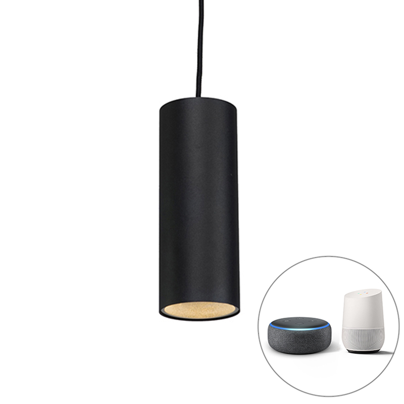 Smart hængende lampe sort inkl. WiFi GU10 – Tubo