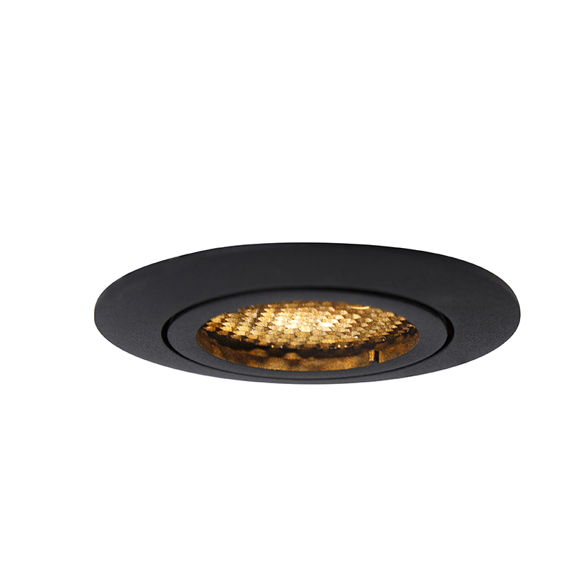 Smart Recessed Spot Black Incl. WiFi GU10 Adjustable - Ude Honey