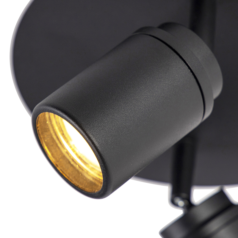 Smart Modern Spotlight Black Incl. GU10 2-Lights IP44 - Ducha