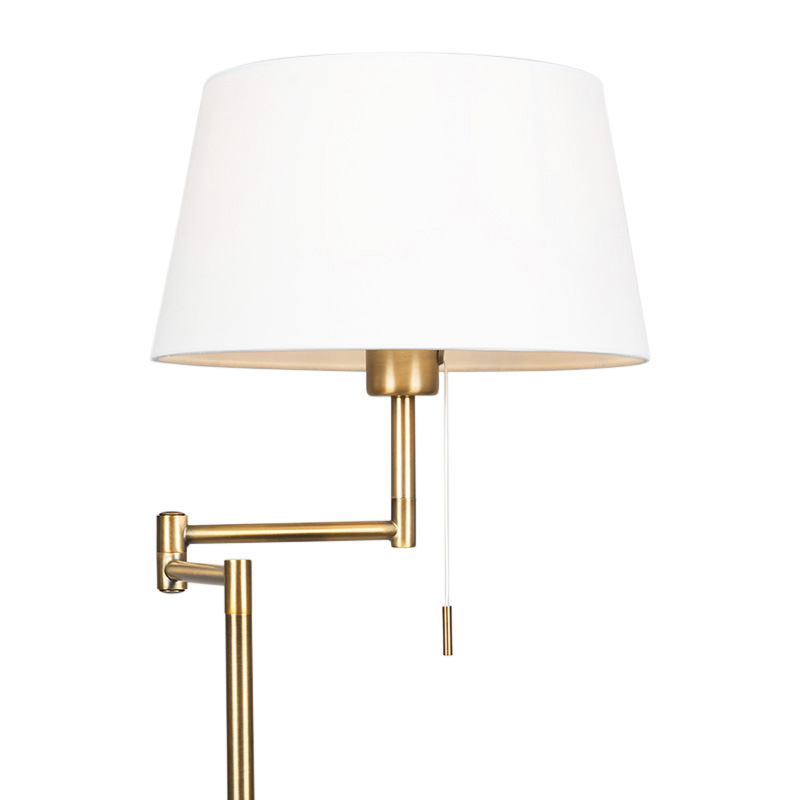 lampadaire classique intelligent bronze avec blanc avec wifi a60 - ladas fix