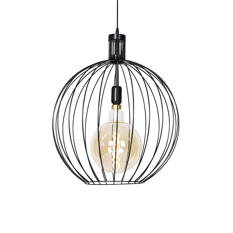 Design hanglamp zwart 50 cm - Wire Dos