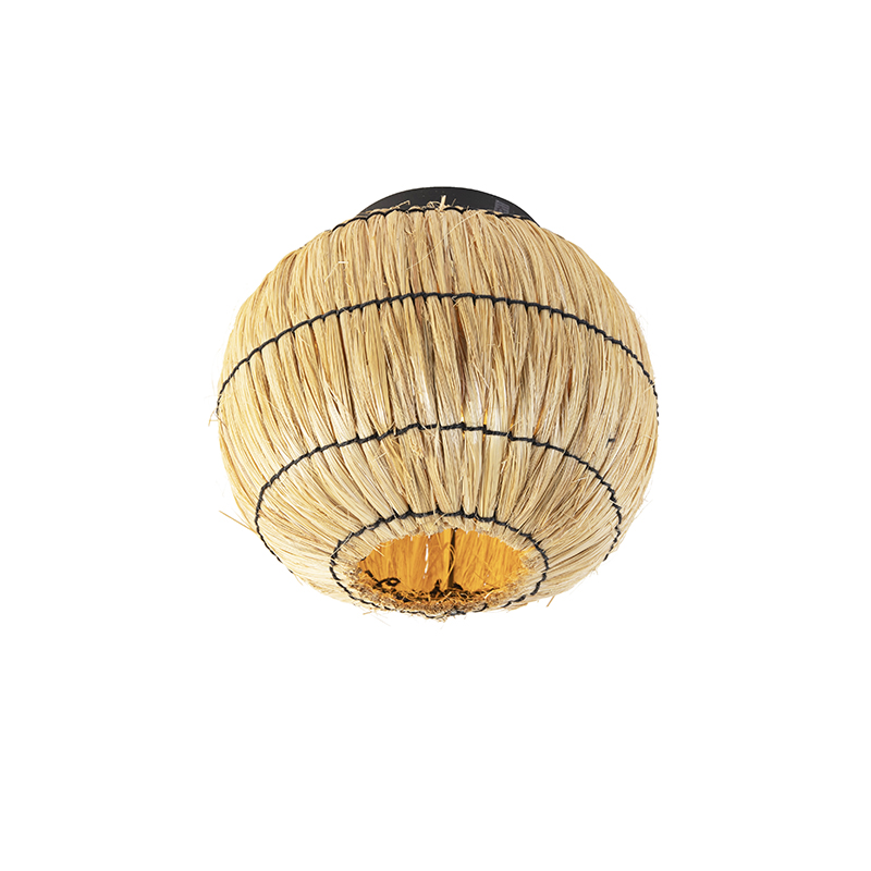 Oriental ceiling lamp seagrass - Canno