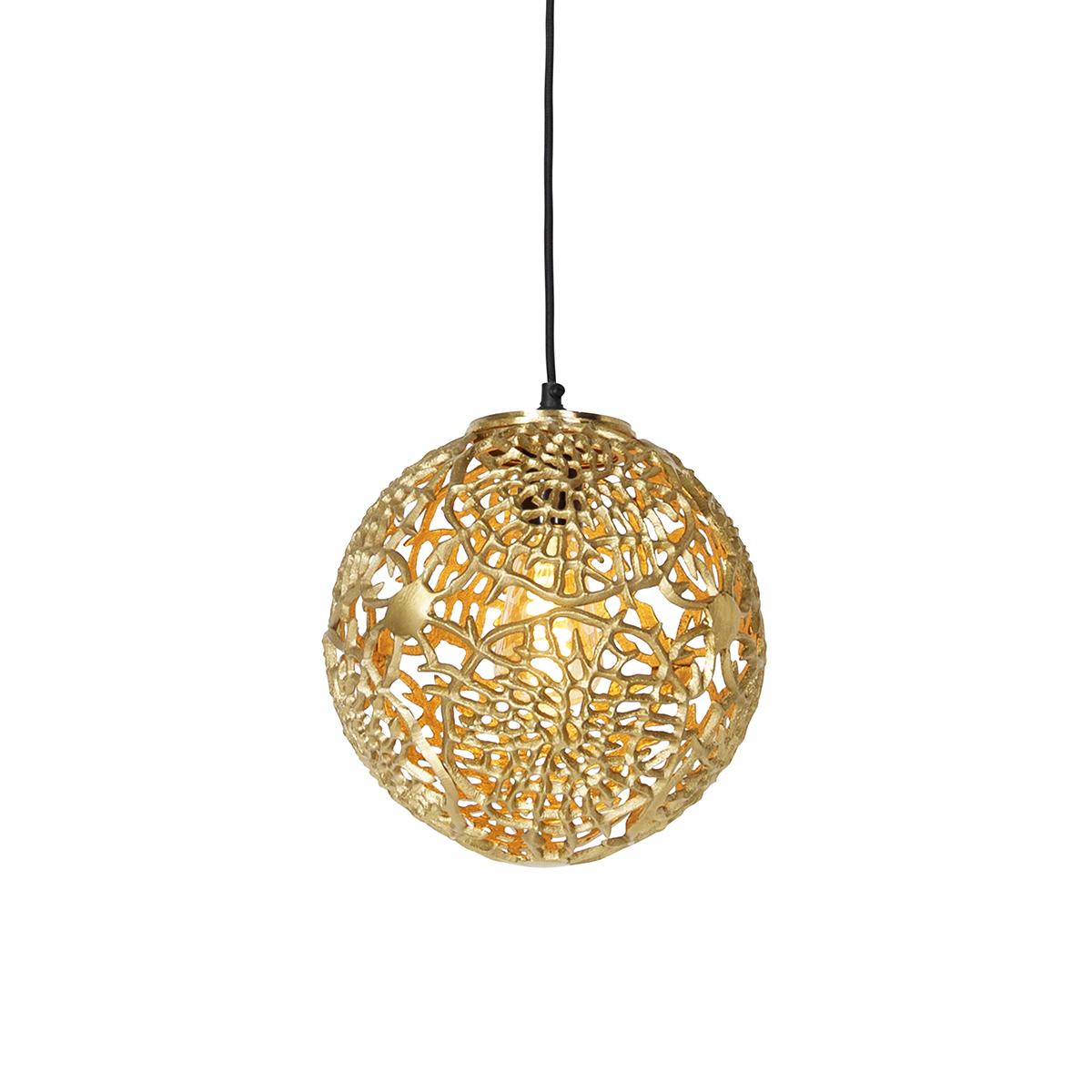 E-shop Art Deco závesná lampa zlatá - Maro