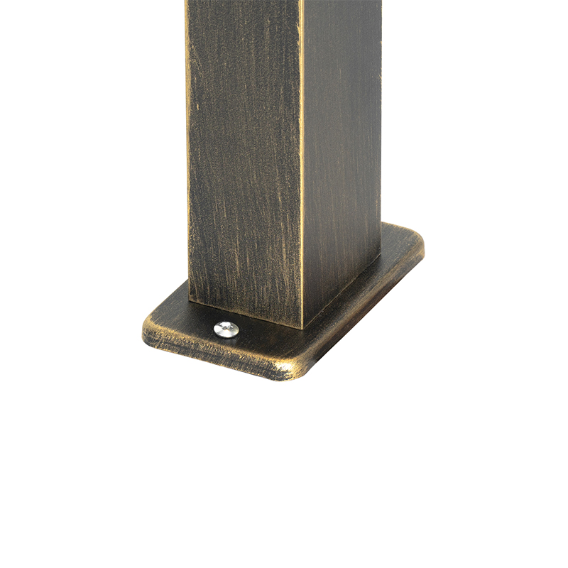 lampe d'extérieur sur pied industrielle or antique 65 cm ip44 - baleno