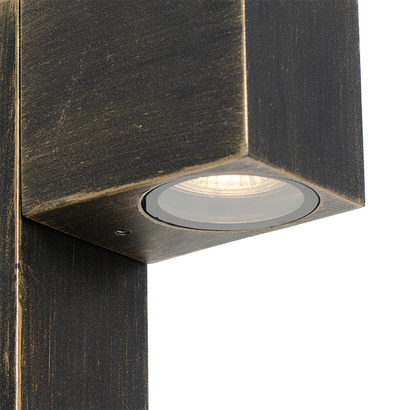 Industrial Standing Outdoor Lamp Antique Gold 35 cm IP44 - Baleno