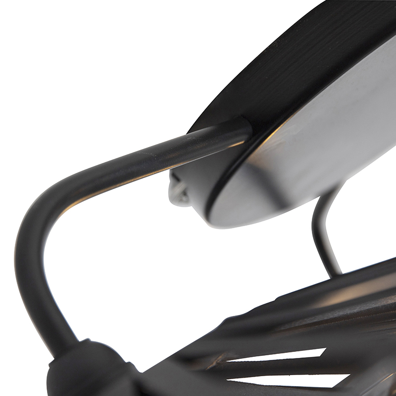 Rustic Ceiling Light Black 3-Light - Leia