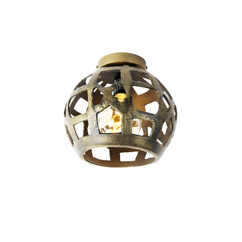 Image of Industrielle Deckenlampe Antikgold - Bobby