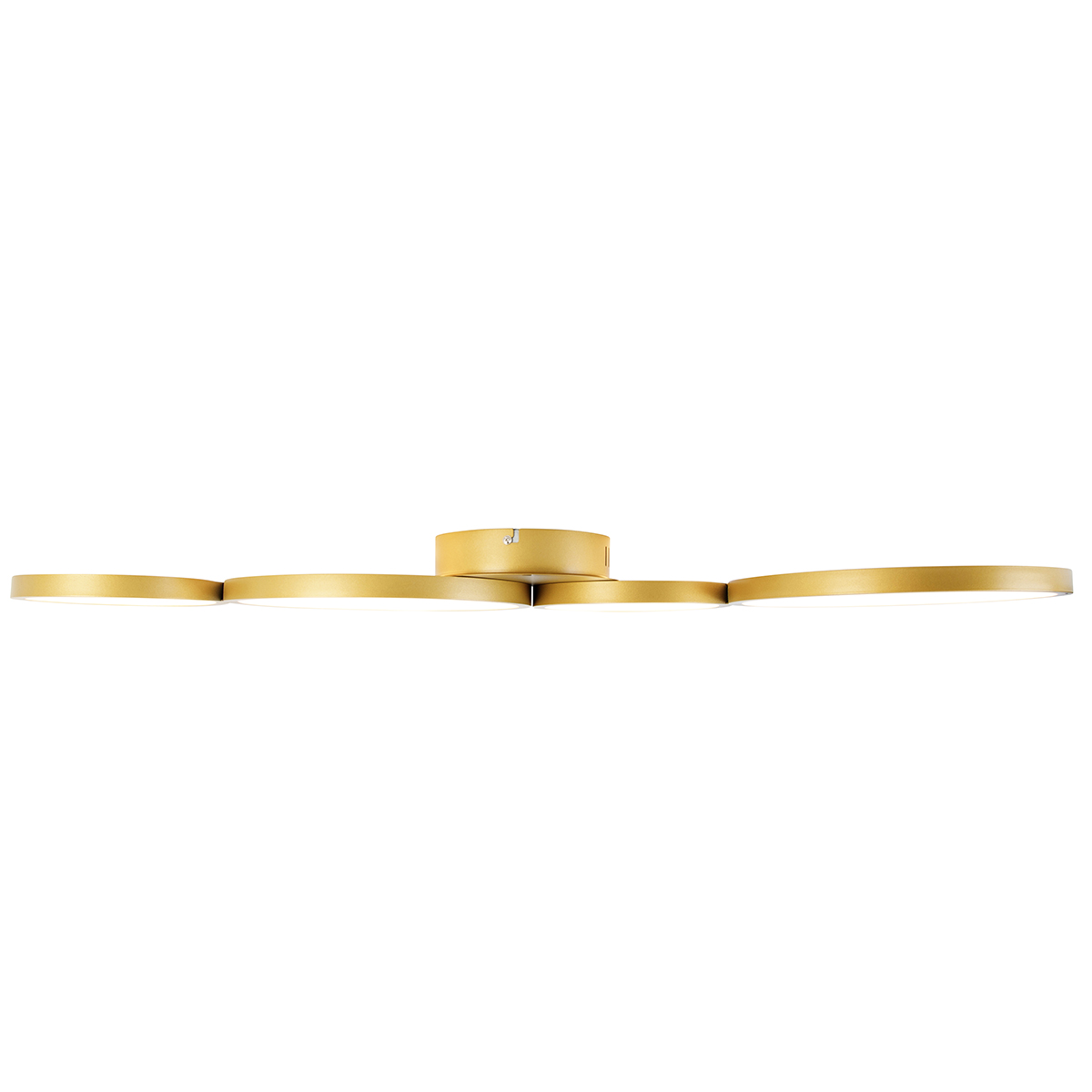 Plafón dorado con LED 3 pasos regulable 4 luces - Lupolo