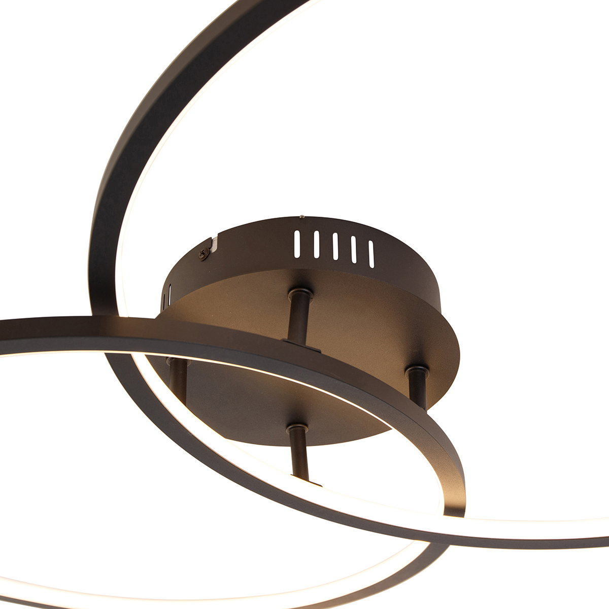 Plafón negro 78 cm con LED regulable en 3 pasos - Rowin