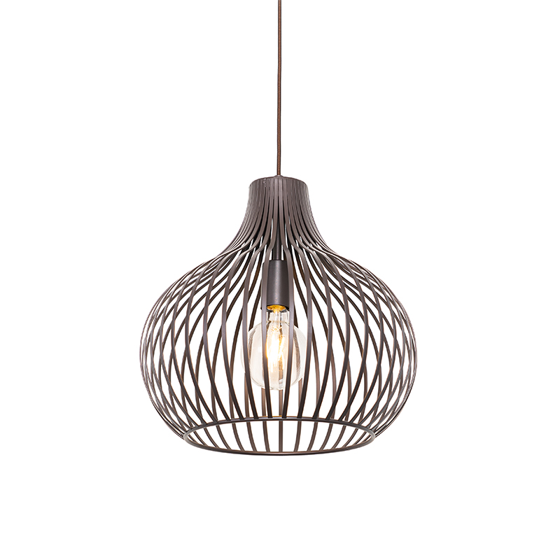 Moderné závesné svietidlo hnedé 38 cm - Sapphira