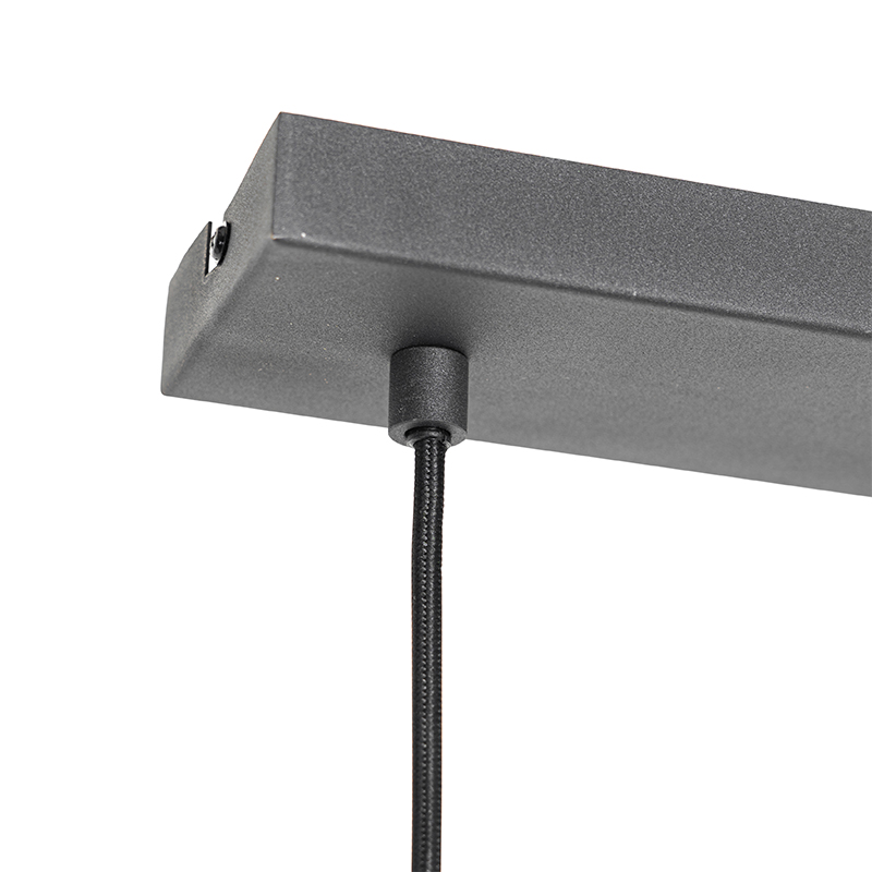 Suspension moderne noire 4 lumières - Saffira